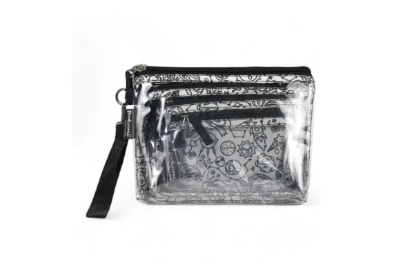 Space Black & White Designer Print Pouch Set