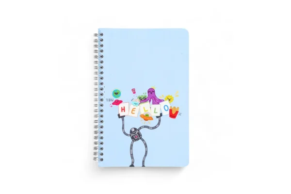 Blue Robot Designer Notebook
