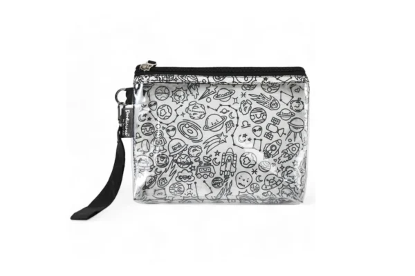 Space Black & White Designer Pouch Set