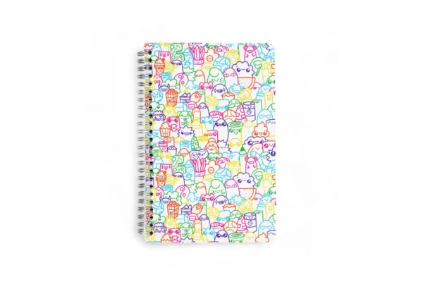 White Multicolor Designer Notebook