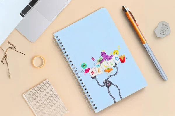 Blue Robot Designer Notebook