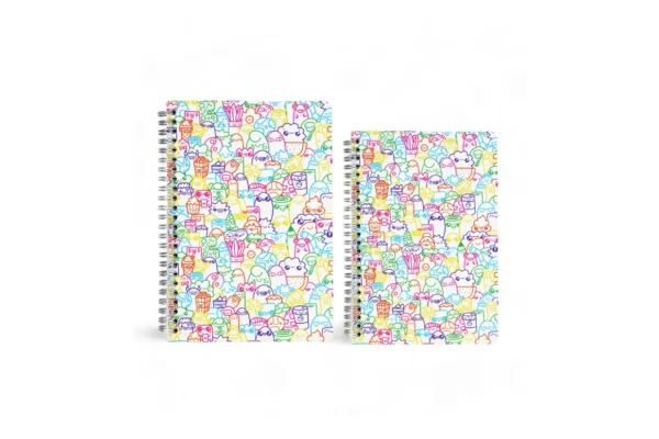 White Multicolor Designer Notebook
