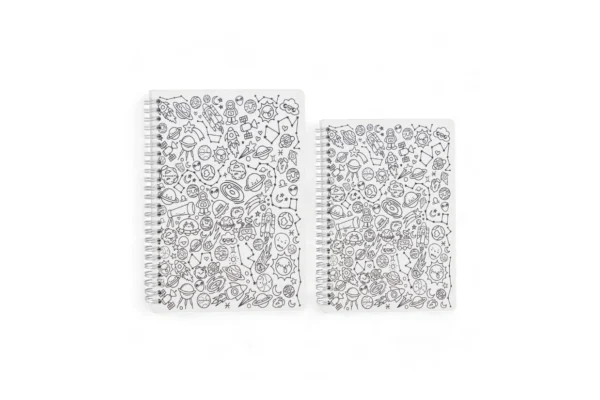 Space Black & White Designer Notebook