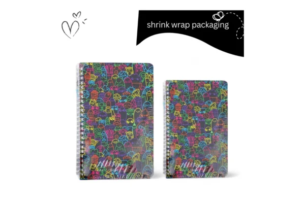 Black Multicolor Designer Notebook