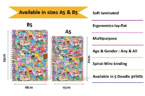 Classic Multicolor Designer Notebook