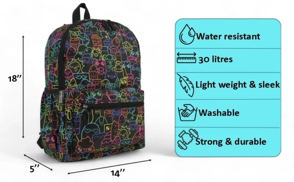 Black Designer Backpack