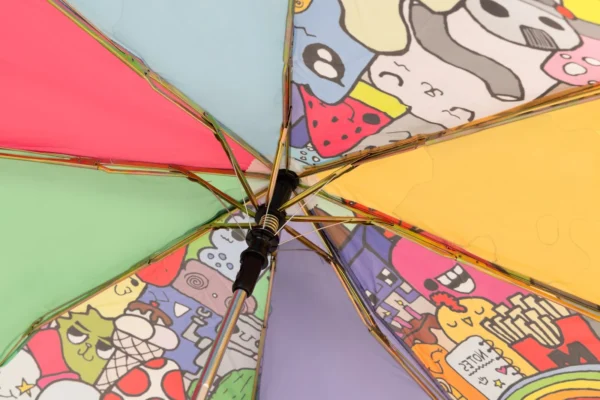 Colorful Designer 3 Fold Umbrella