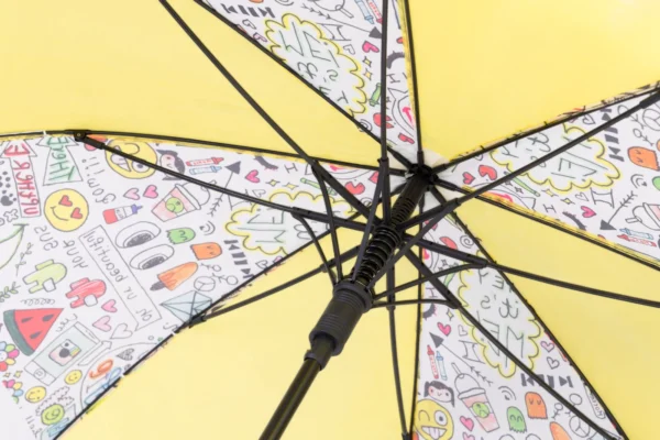 Yellow Designer Tall Umbrella