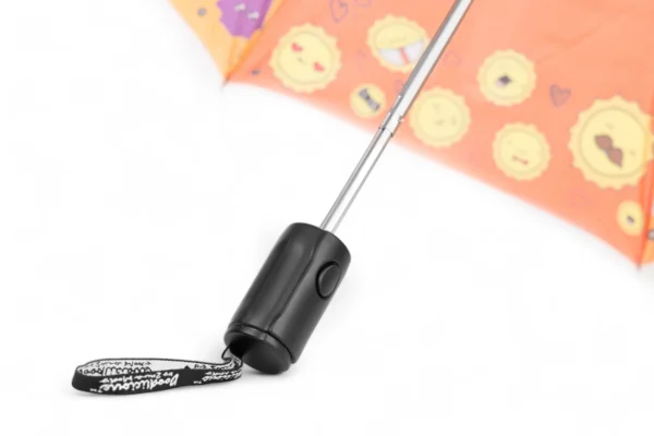 Orange Designer 3 Fold Umbrella