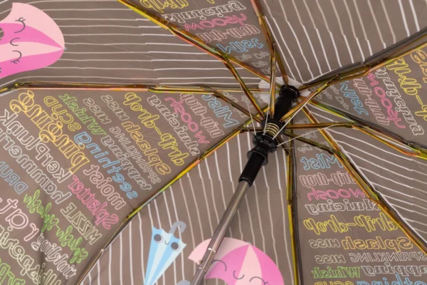 Rain Sounds Designer 3 Fold Umbrella