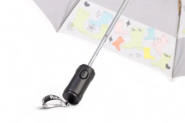 Gumboot Grey Designer 3 Fold Umbrella