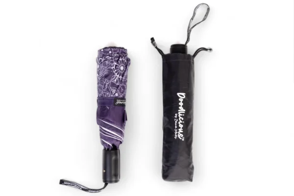 Heart Mandala Designer 3 Fold Umbrella