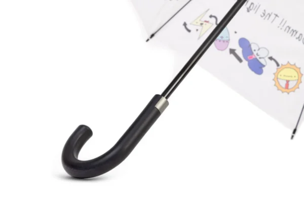 White Sun, Cloud, Rain & Thunder Designer Tall Umbrella