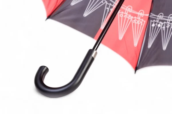 Red Black Designer Tall Umbrella