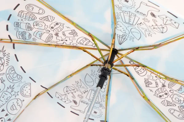 Tie Dye Designer 3 Fold Umbrella