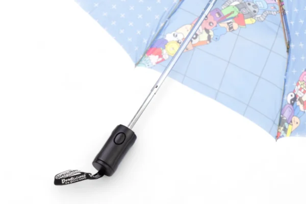 Blue Denim Designer 3 Fold Umbrella