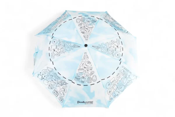 Tie Dye Designer 3 Fold Umbrella